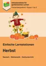 Einfache fächerübergreifende Lernstationen: Herbst - Deutsch – Mathematik – Sachunterricht - Stationenlernen - Fachübergreifend