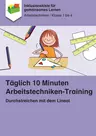 Durchstreichen mit dem Lineal - Arbeitstechniken Grundschule - Täglich 10 Minuten Arbeitstechniken-Training - Deutsch