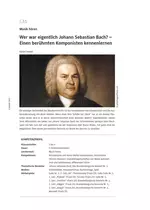 Wer war eigentlich Johann Sebastian Bach? - Einen berühmten Komponisten kennenlernen - Musik
