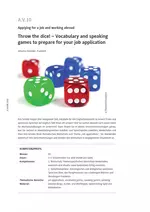 Throw the dice! – Vocabulary and speaking games to prepare for your job application - Applying for a job and working abroad - Englisch