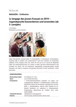 Le langage des jeunes Français en 2019 - Jugendsprache kennenlernen und anwenden (ab 3. Lernjahr) - Französisch