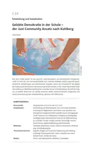 Gelebte Demokratie in der Schule - Der Just Community Ansatz nach Kohlberg - Pädagogik