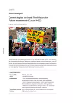 The Fridays for Future movement - Current topics in short - Englisch