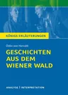 Geschichten aus dem Wienerwald - Ödön von Horvath - Textanalyse und Interpretation mit ausführlicher Inhaltsangabe und Abituraufgaben mit Lösungen - Deutsch