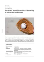 Baseball - Von Pitcher, Batter und Homerun - Stundenvorschläge für den Sportunterricht - Sport
