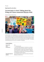 Current topics in short: Talking about the Fridays for Future movement (Klassen 9/10) - Exploring life and culture - Englisch