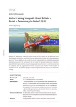 Abiturtraining kompakt: Great Britain - Brexit - Democracy in limbo? - Englisch