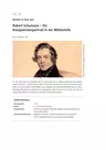 Robert Schumann – Ein Komponistenportrait in der Mittelstufe - Musiker in ihrer Zeit - Musik