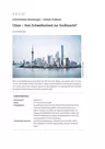 China – Vom Schwellenland zur Großmacht? - Internationale Beziehungen – Globale Probleme - Sowi/Politik