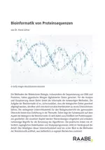 Bioinformatik von Proteinsequenzen - Niveau: weiterführend, vertiefend - Biologie