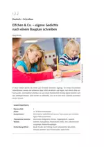 Elfchen & Co. – eigene Gedichte nach einem Bauplan schreiben - Deutsch - Schreiben - Grundschule - Deutsch
