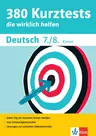 KLETT 380 Kurztests Deutsch 7./8. Klasse - Mit Lösungen zur Selbstkontrolle - Deutsch