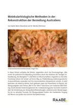 Molekularbiologische Methoden in der Rekonstruktion der Besiedlung Australiens - Wie verlief die prähistorische Besiedlung Australiens durch die Vorfahren der heutigen Urbevölkerung, der Aborigines? - Biologie