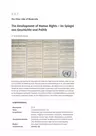The Development of Human Rights – im Spiegel von Geschichte und Politik - Bilinguale Geschichte - The Other Side of Modernity - Geschichte