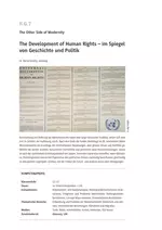 The Development of Human Rights – im Spiegel von Geschichte und Politik - Bilinguale Geschichte - The Other Side of Modernity - Geschichte