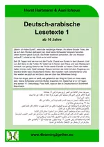 Deutsch-arabische Lesetexte 1, ab 16 Jahren - DaF / DaZ für Jugendliche höherer Klassen - DaF/DaZ