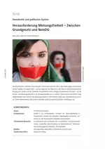 Herausforderung Meinungsfreiheit - Zwischen Grundgesetz und NetzDG - Sowi/Politik