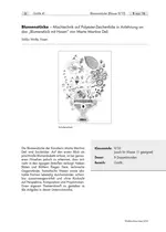 Blumenstücke - Mischtechnik auf Polyester - Zeichenfolie in Anlehnung an das "Blumenstück mit Hasen" von Marta Martina Deli - Kunst/Werken