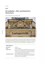 Recht: Die Judikative - Zivilrecht und Strafrecht in Deutschland - Sowi/Politik