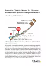 Genomische Prägung - Genetik - Wirkung des Epigenoms am Prader-Willi-Syndrom und Angelman-Syndrom - Biologie