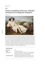 Erlebnis, Erschöpfung, Erinnerung - Reiselyrik analysieren - Vom Barock bis zur Gegenwart - Abiturvorbereitung - Deutsch