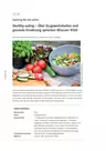 Healthy eating - Exploring life and culture - Über Essgewohnheiten und gesunde Ernährung sprechen (Klassen 9/10) - Englisch