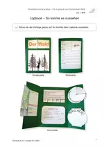 Ein Lapbook zum heimischen Wald - Textarbeit einmal anders - Sachunterricht