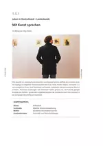 Leben in Deutschland – Landeskunde - Mit Kunst sprechen - DaF/DaZ