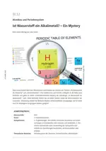 Ist Wasserstoff ein Alkalimetall? Ein Mystery - Atombau und Periodensystem - Chemie