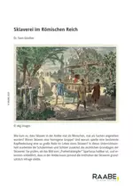 Sklaverei im Römischen Reich - Sklaven in der Antike / Sklaven in Rom - Latein