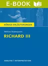 William Shakespeare: Richard III. - Textanalyse und Interpretation mit ausführlicher Inhaltsangabe und Abituraufgaben mit Lösungen - in englischer Sprache - Englisch
