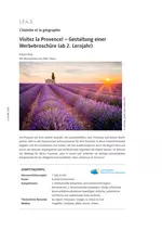 Visitez la Provence! - Gestaltung einer Werbebroschüre - Französisch
