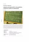Geschichte im Längsschnitt: Sütterlin und Frakturschrift - Ein produktionsorientiertes Projekt zur Quellenkunde - Geschichte
