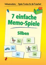 7 einfache Memo-Spiele - Silben - Mit zwei Silben zu einem Wort – Spielspaß garantiert! - Deutsch