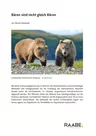 Bären sind nicht gleich Bären - Evolutionsbiologie - Prüfungen - Klausuren - Biologie