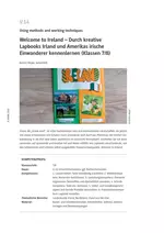 Welcome to Ireland - Durch kreative Lapbooks Irland und Amerikas irische Einwanderer kennenlernen - Englisch