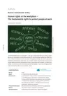 Human rights at the workplace - The fundamental rights to protect people at work - Englisch