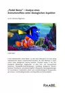 "Findet Nemo!" - Analyse eines Animationsfilms unter ökologischen Aspekten - Ökologie: Biotische Faktoren - Biologie