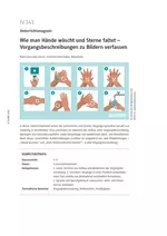 Wie man Hände wäscht und Sterne faltet - Vorgangsbeschreibungen zu Bildern verfassen - Deutsch