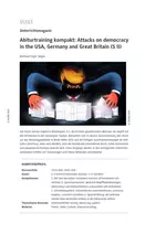 Attacks on democracy in the USA, Germany and Great Britain - Abiturtraining kompakt - Englisch
