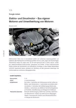 Energie nutzen: Elektromotor und Dieselmotor - Bau eigener Motoren und Umweltwirkung von Motoren - Naturwissenschaft