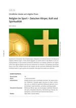 Religion im Sport - Zwischen Körper, Kult und Spiritualität - Religion