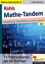 Mathe-Tandem / Analytische Geometrie - 11 Partnerkarten für 24 Schüler - Mathematik