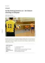 Der Seitarmaufschlag im Volleyball - Auf die Drehung kommt es an - Sport