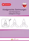 Kindgerechte Zeichnungen zum Nachspuren - alltägliche Dinge - Arbeitsblätter - Schwungübungen - Nachspurübungen - Deutsch
