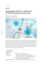 Corona: Impfung gegen COVID-19 - Einführung in die aktive und passive Immunisierung - Biologie