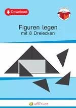 Figuren legen mit 8 Dreiecken - Geometrie in der Grundschule - Mathematik