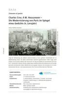 Charles Cros: À M. Haussmann -- Chansons et poésin - Die Modernisierung von Paris im Spiegel eines Gedichts - Französisch