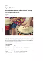 Rhythmusschulung mit Schlaginstrumenten - Jetzt wird getrommelt! - Musik