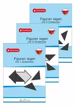 Themenpaket: Figuren legen - Figuren legen mit 4,6 und 8 Dreiecken - Mathematik